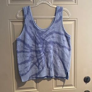Madewell Blue Tie-Dye Sweater Tank